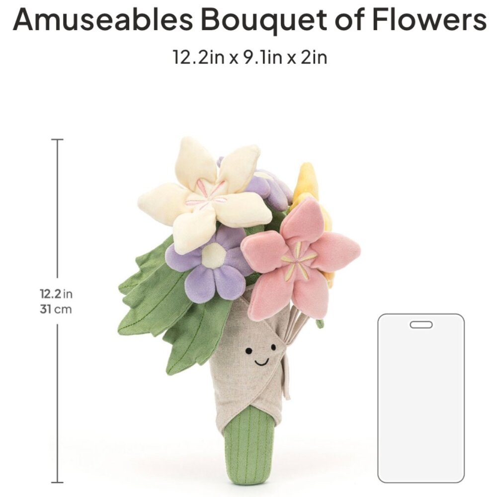 Jellycat Amuseables Bouquet of Flowers, NWT - Picture 16 of 16